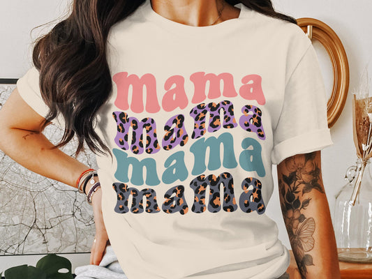 Retro Mama Stacked Tshirt