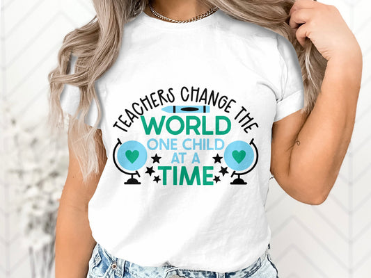 Teachers change the world one child at a time Tshirt