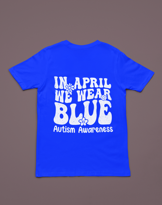 In April We Wear Blue- White Font