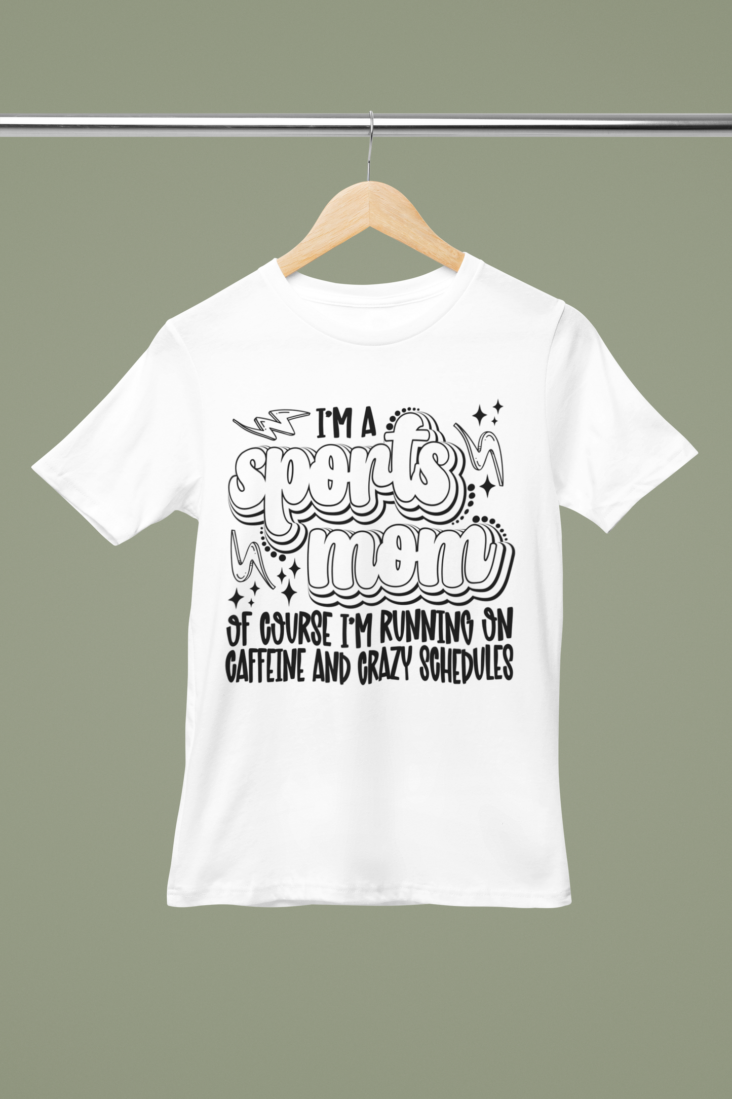 Sports Mom-Caffeine T-shirt
