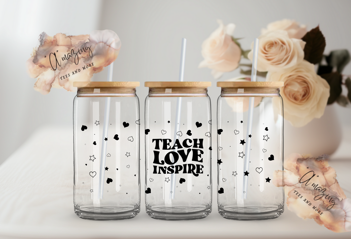 Teach-Love-Inspire (Black and White)