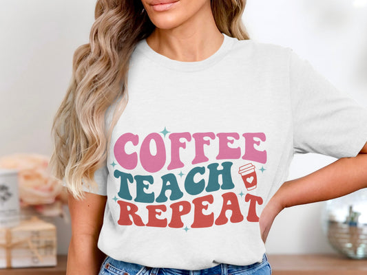 Coffee Teach Repeat-Retro