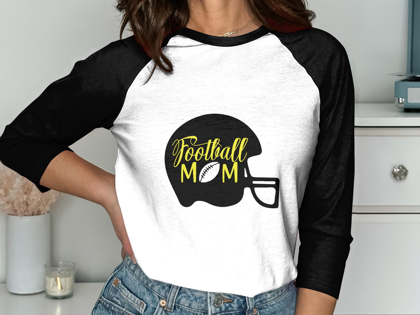 Football Mom on helmet