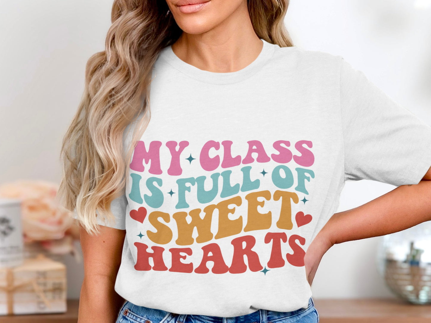 My class is full of sweet hearts-Retro