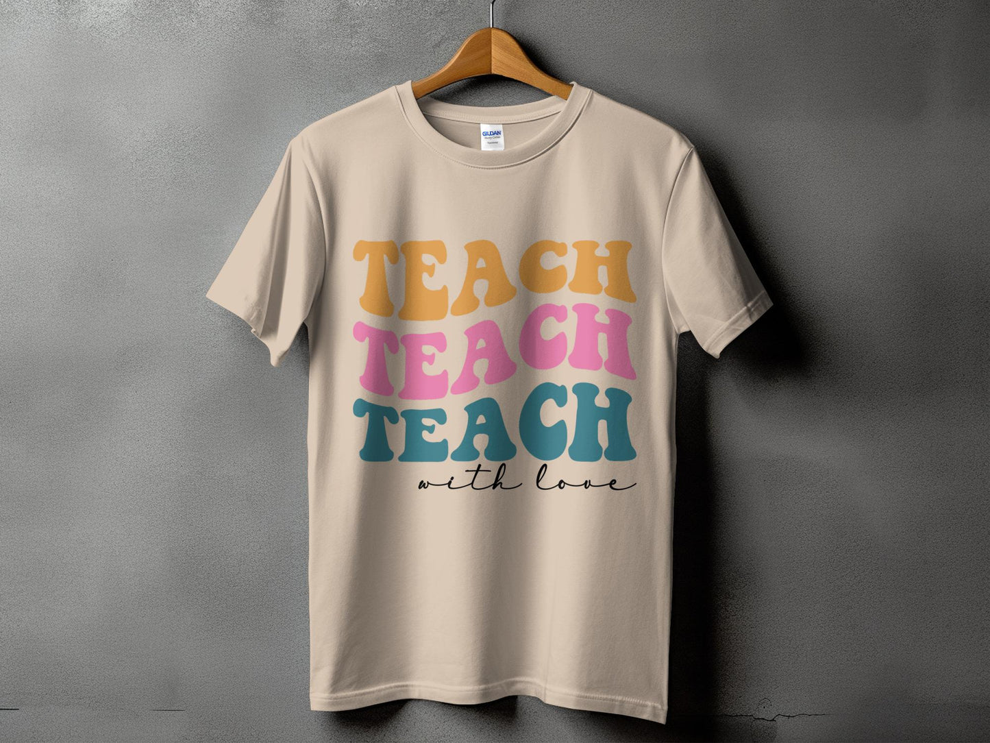 Teach with Love stacked-Retro