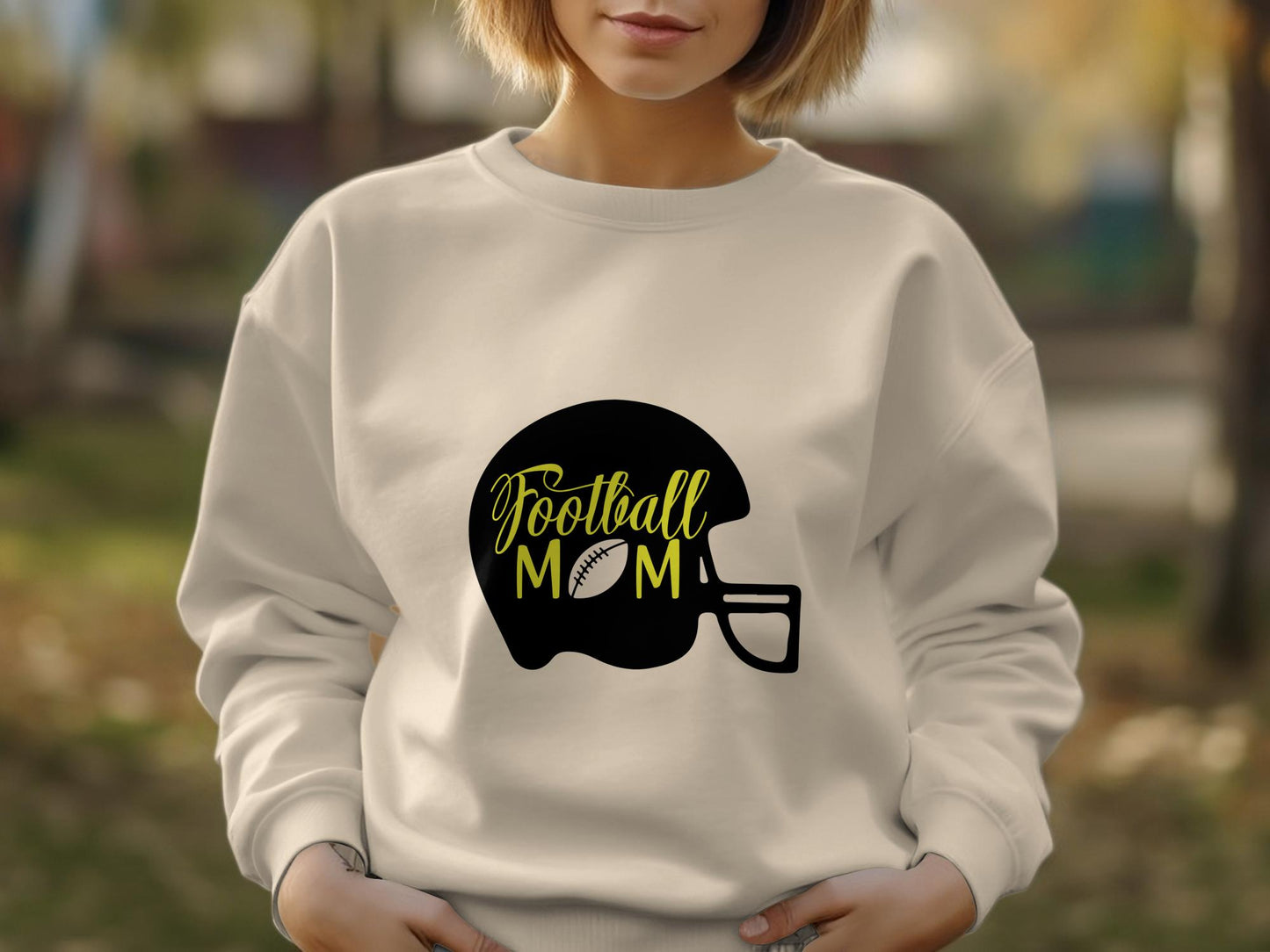 Football Mom on helmet