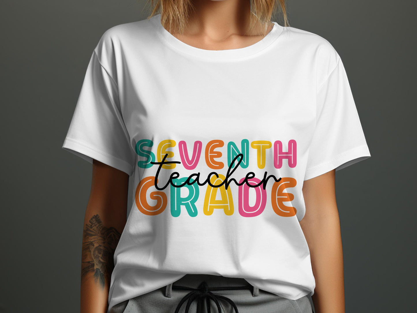 Teacher- Colorful Grade