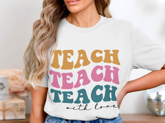 Teach with Love stacked-Retro