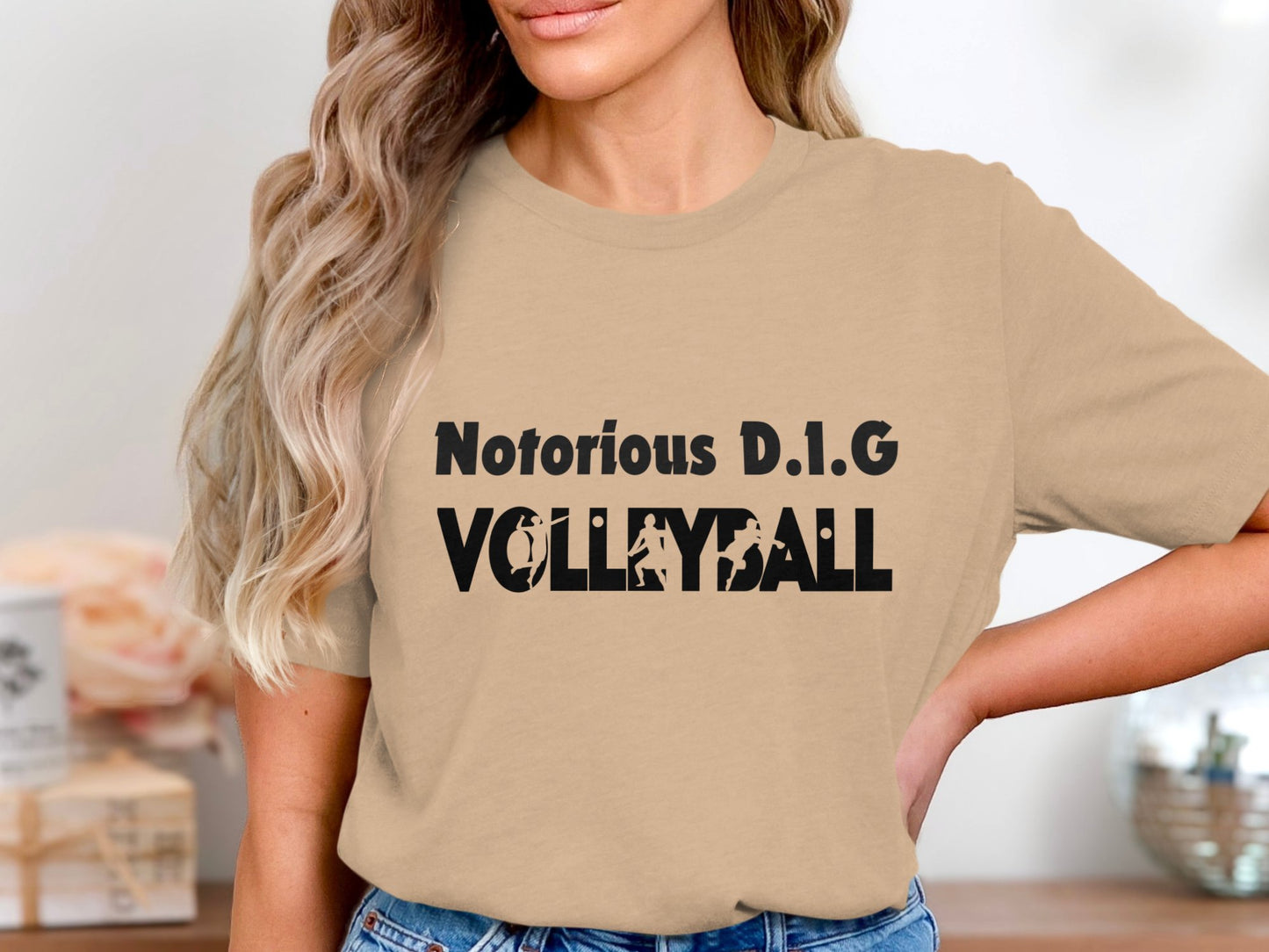 Notorious D.I.G Volleyball-Black Font