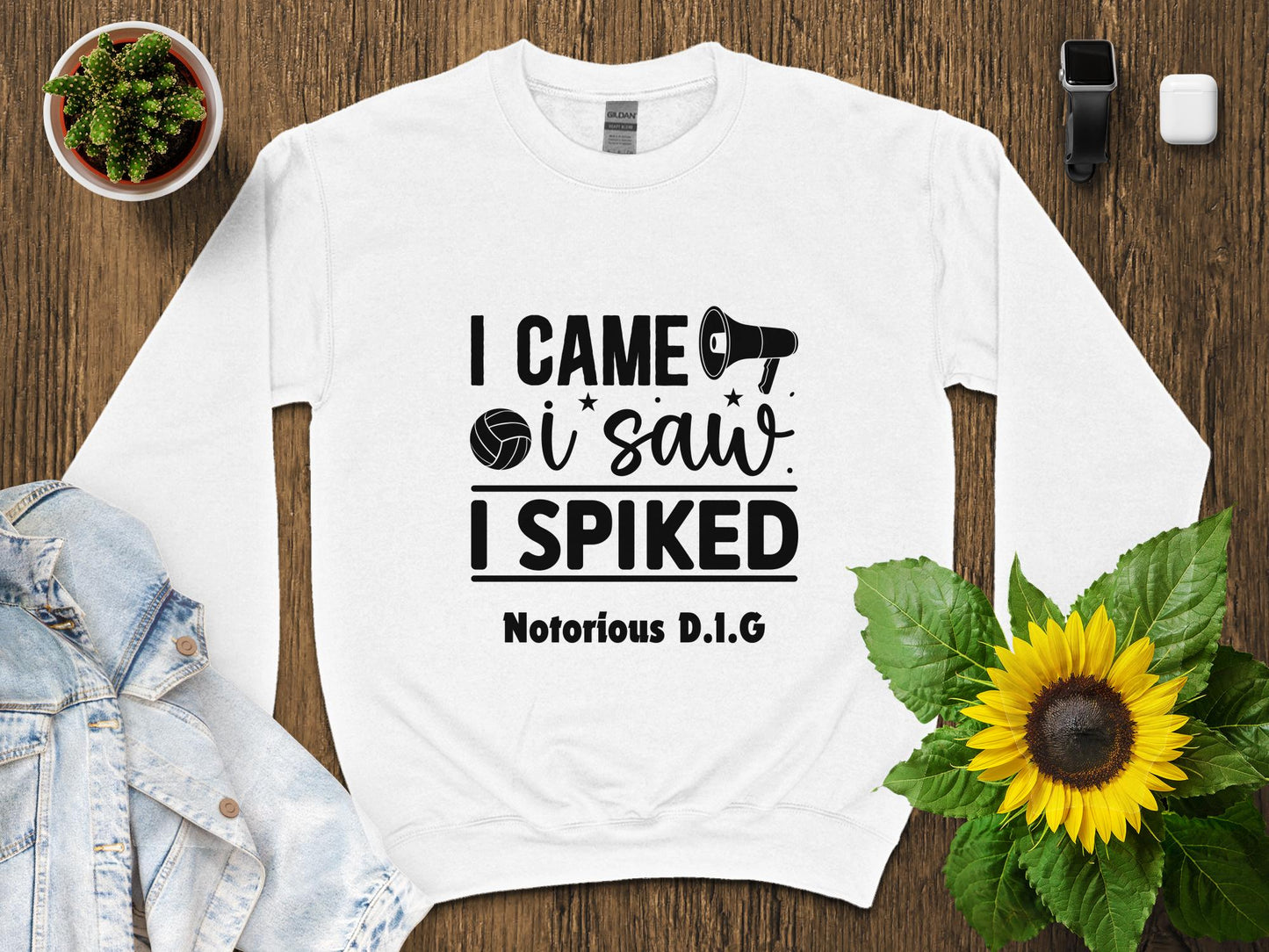 I came I saw I spiked-BLACK FONT