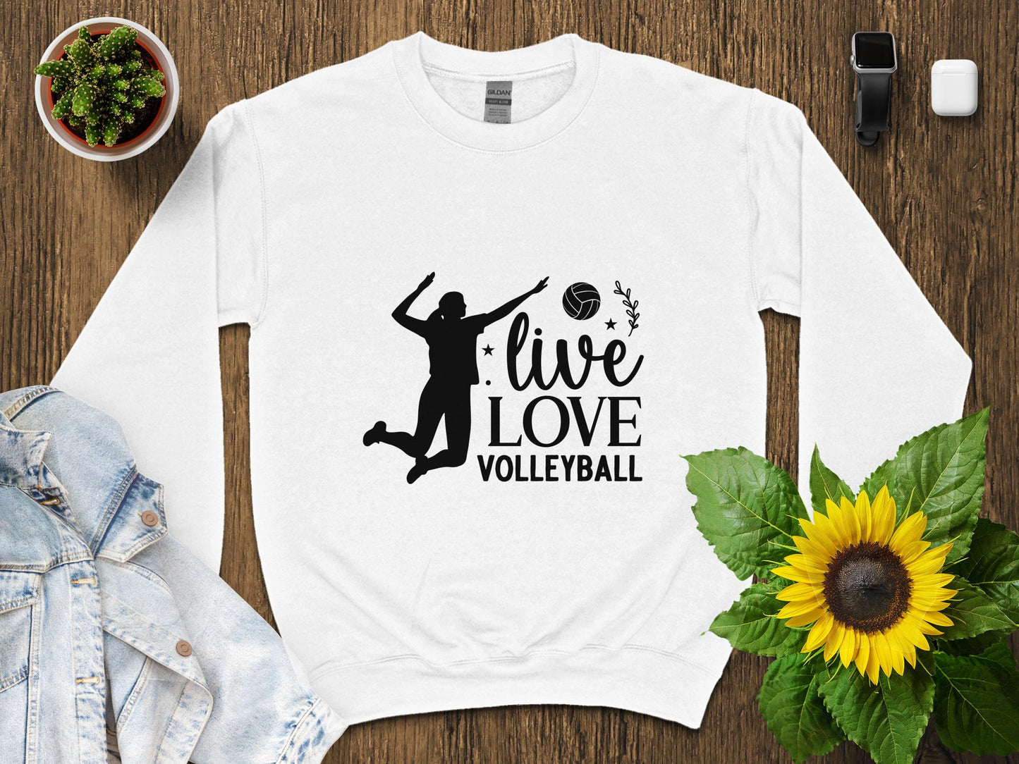 Live Love Volleyball-Black FONT