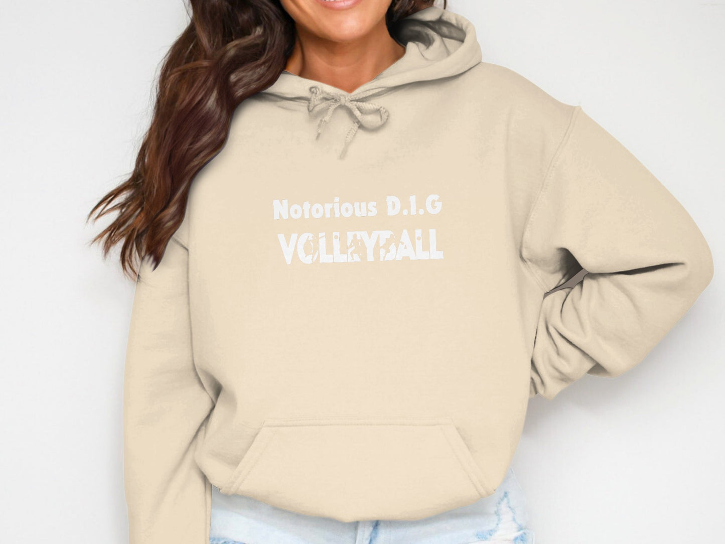 Notorious D.I.G Volleyball-White Font