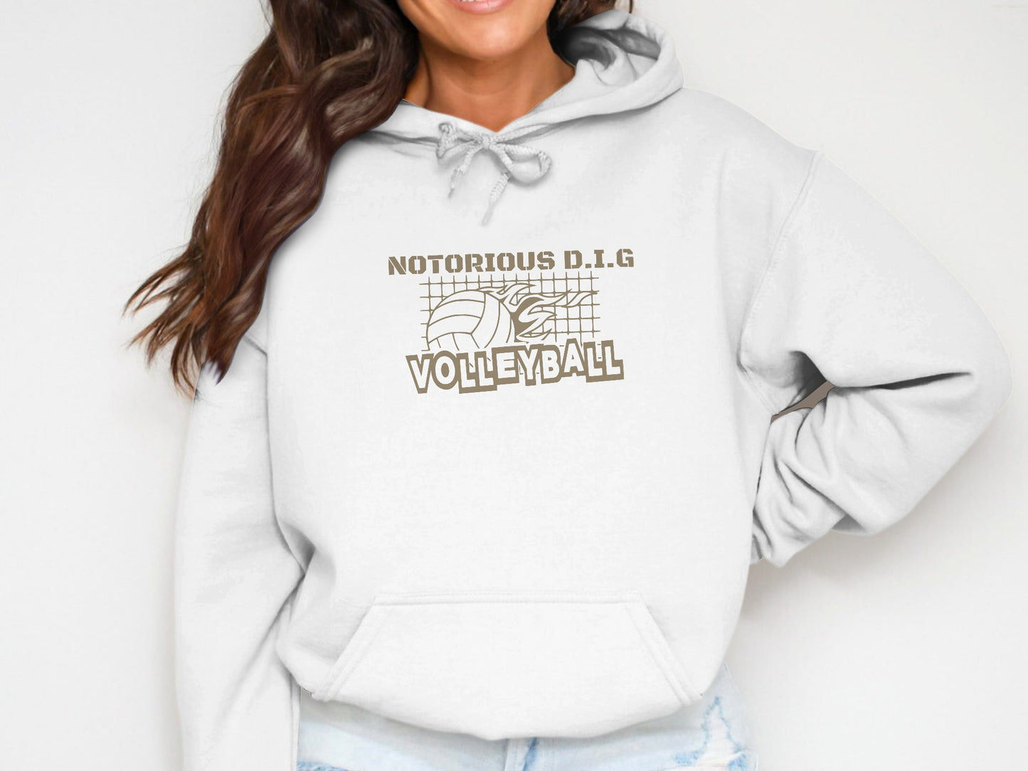 Notorious D.I.G Volleyball-Gold font