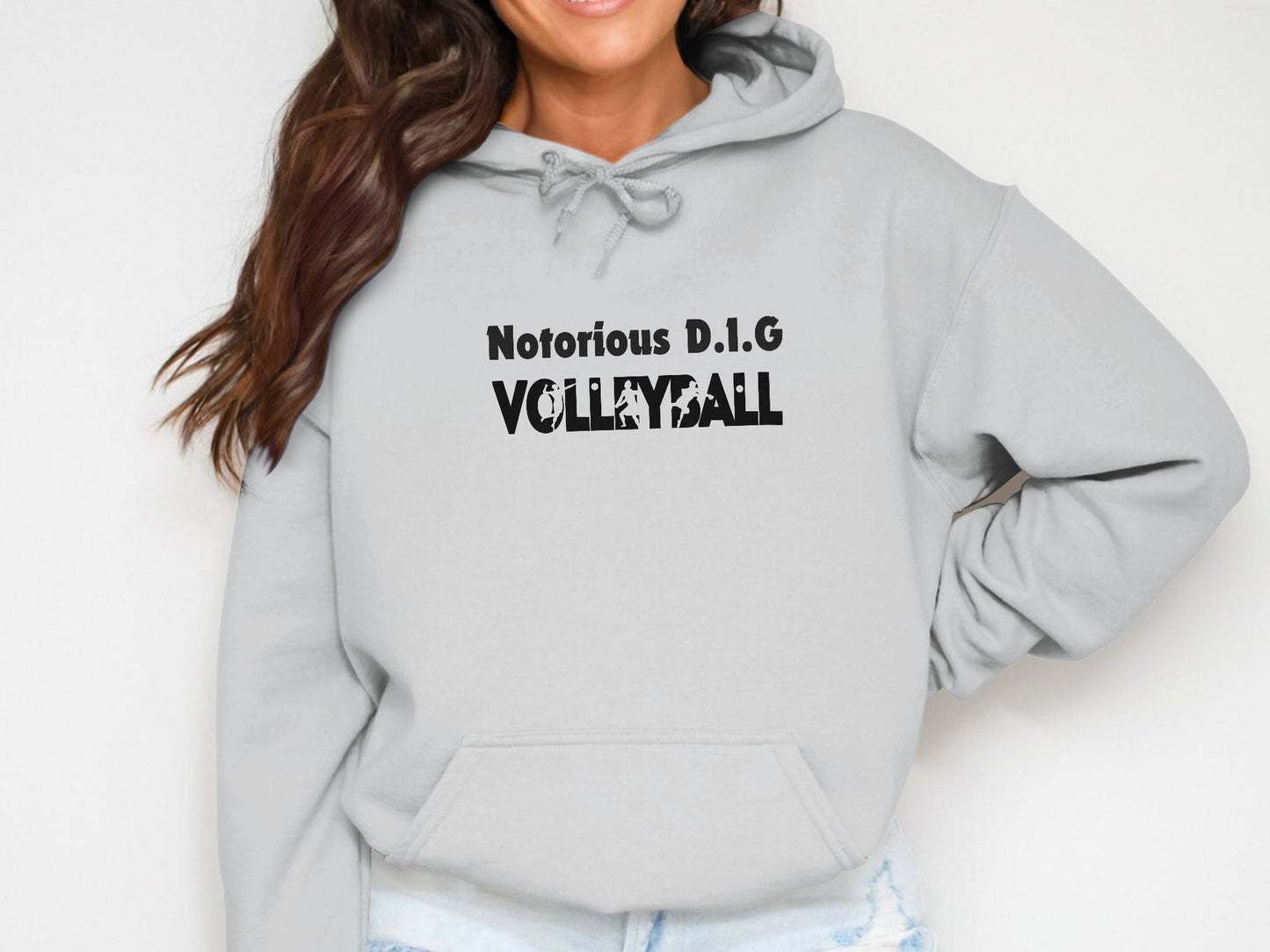 Notorious D.I.G Volleyball-Black Font