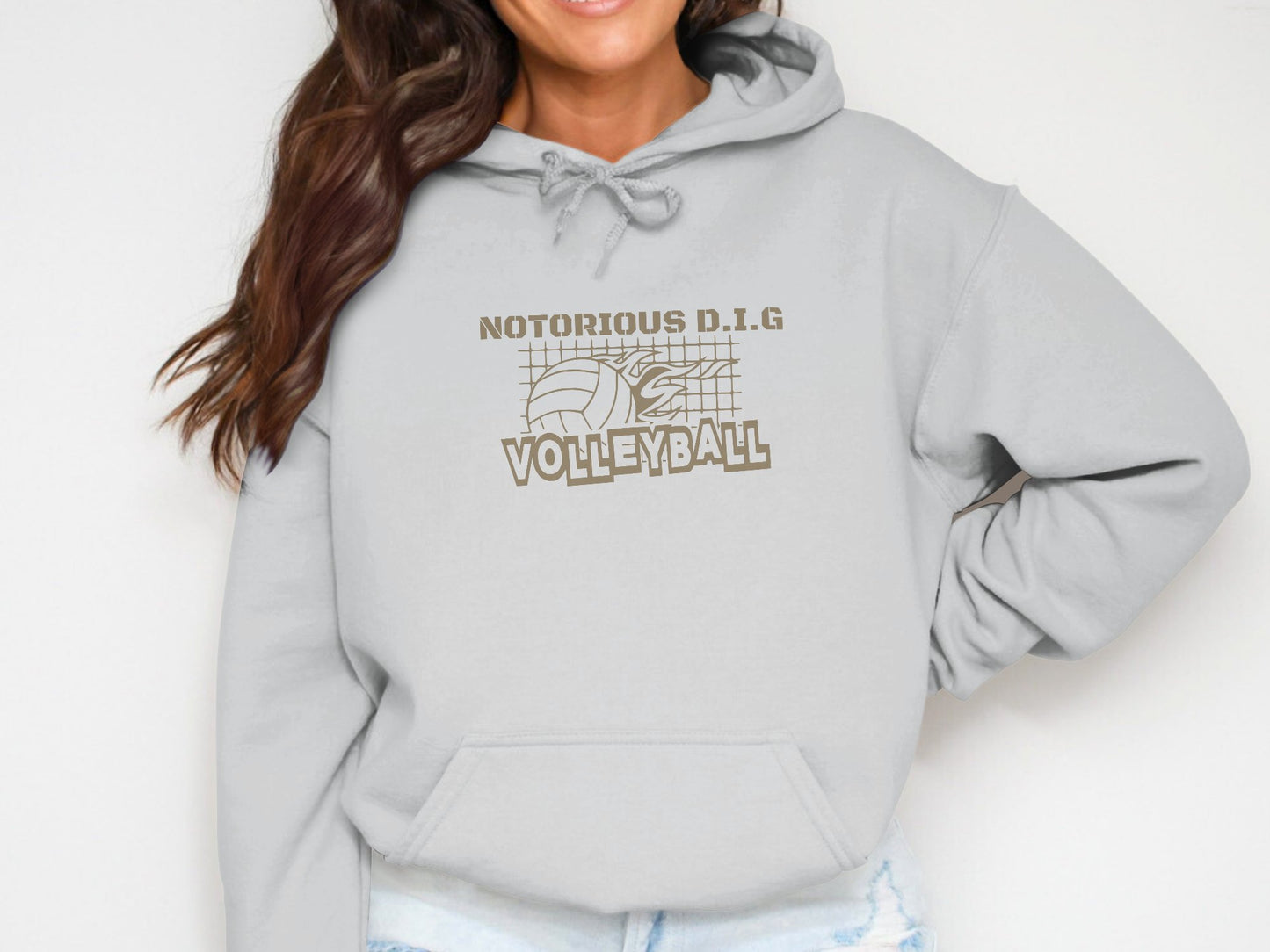 Notorious D.I.G Volleyball-Gold font