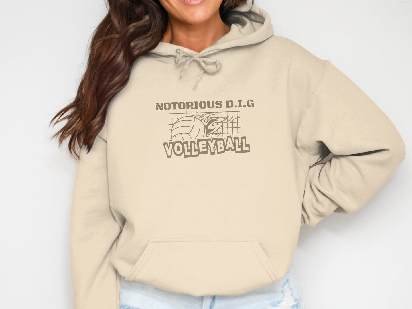 Notorious D.I.G Volleyball-Gold font