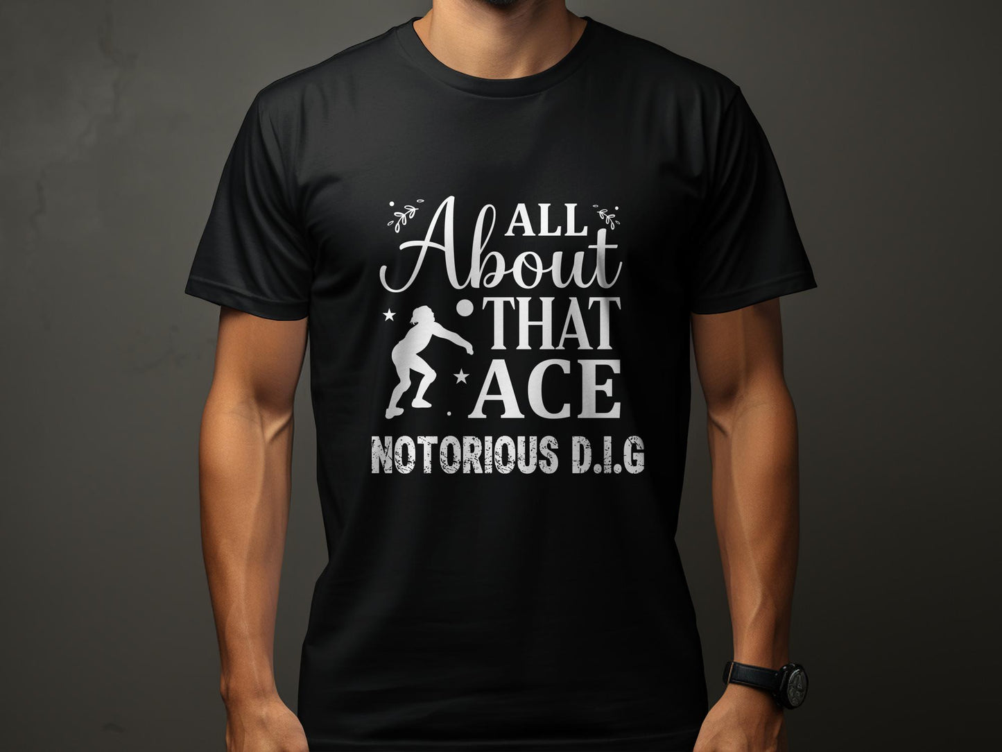 All about that ace Notorious D.I.G-white font