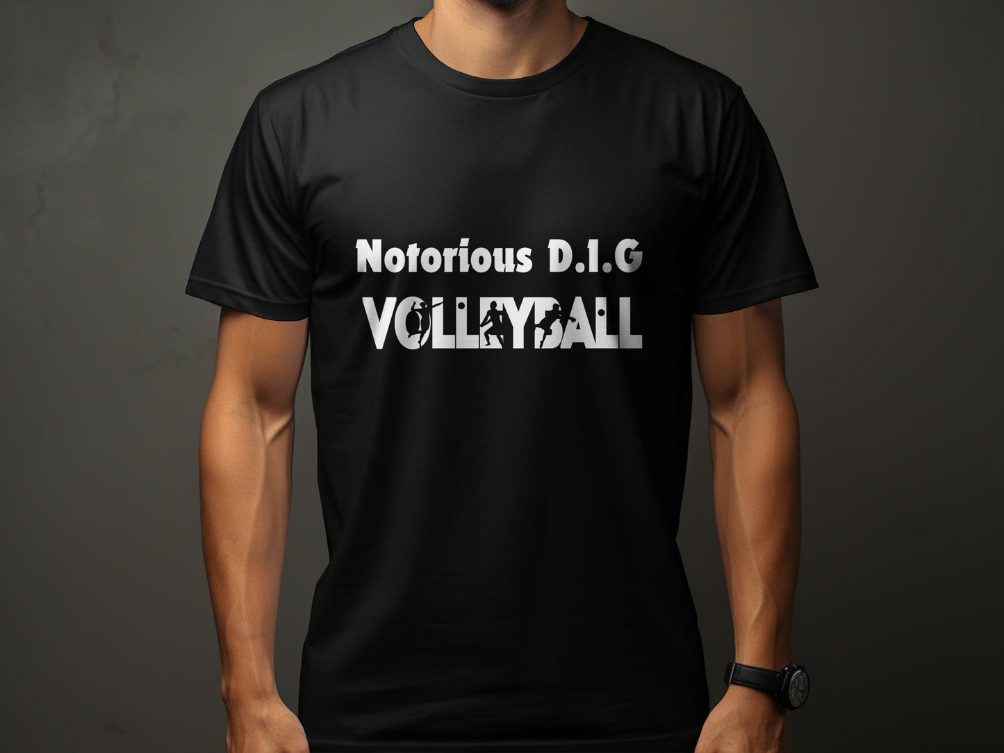 Notorious D.I.G Volleyball-White Font