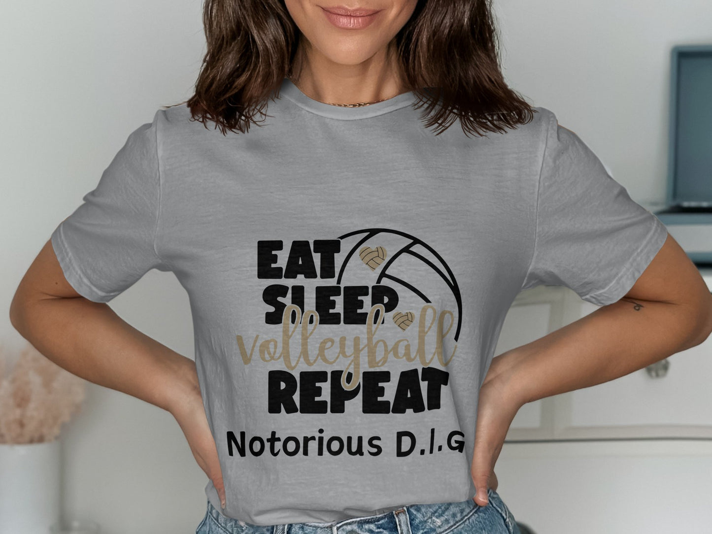 Eat sleep volleyball repeat Notorious D.I.G