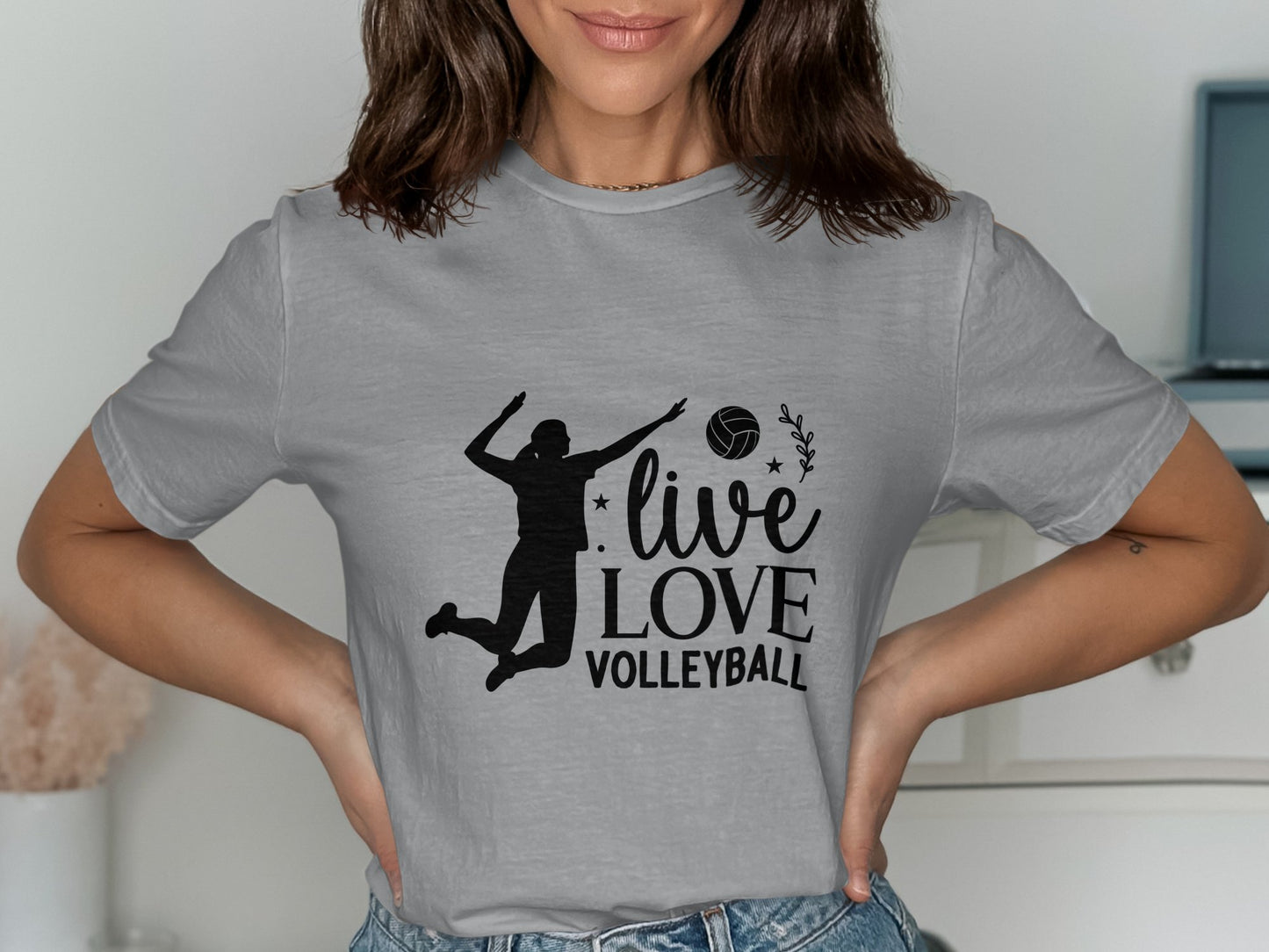 Live Love Volleyball-Black FONT