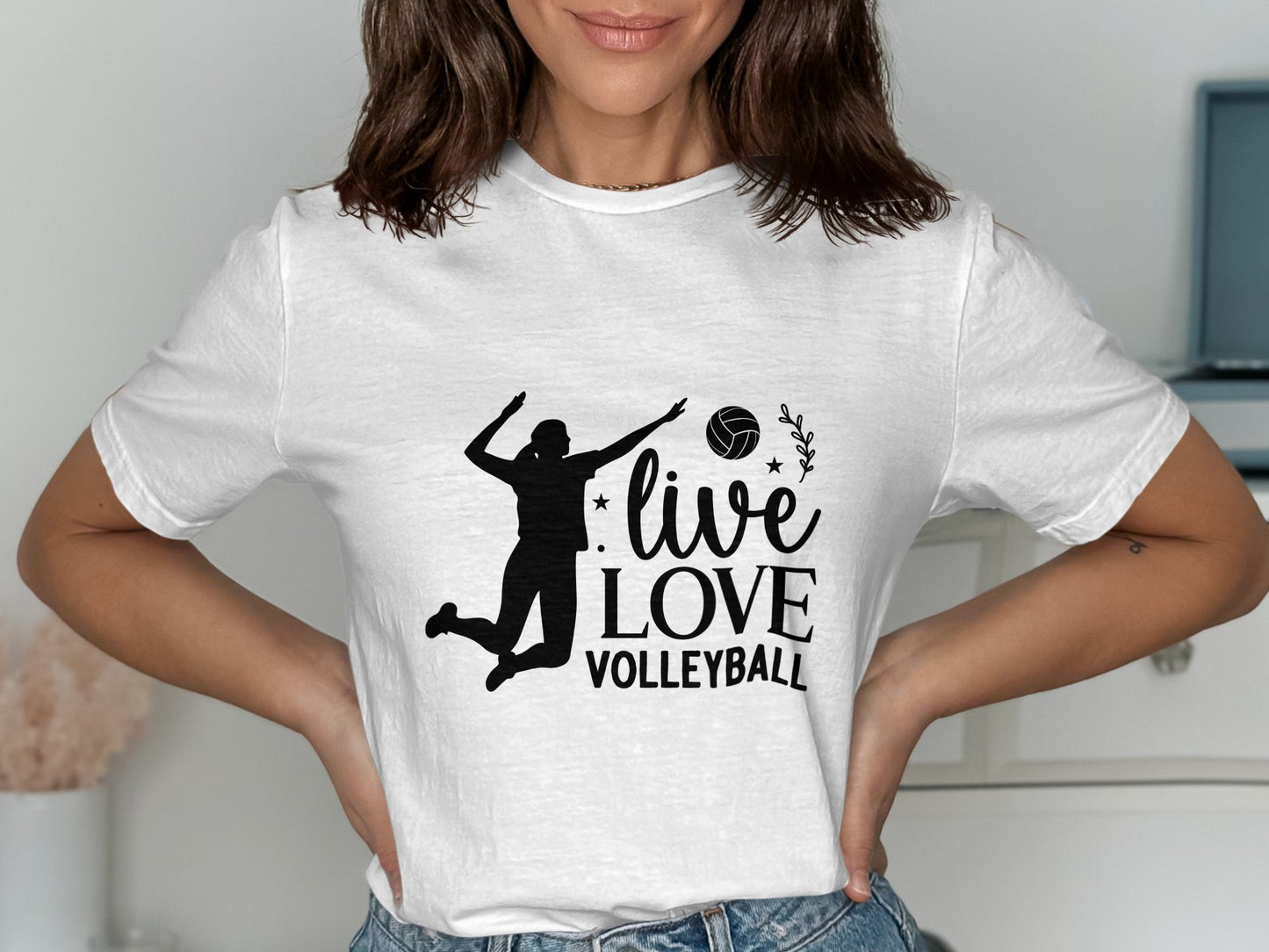 Live Love Volleyball-Black FONT